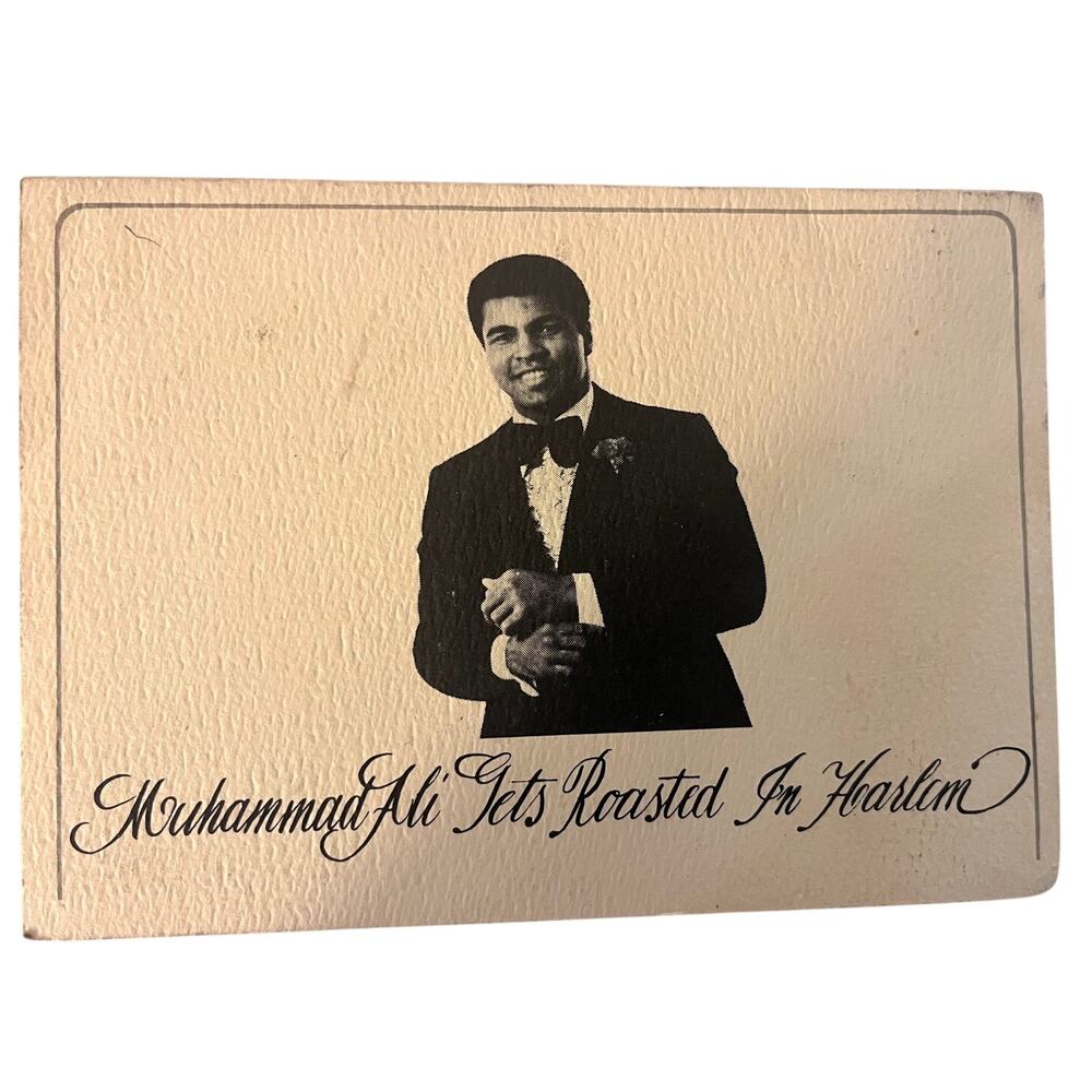 1979 Muhammad Ali Gets Roasted in Harlem Apollo Theatre Invitation RSVP
